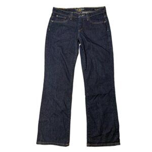 Lucky Brand Easy Rider Wide Leg Dark Indigo Wash Jeans Size 6/28 #1864